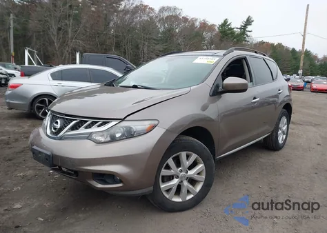 2011 Nissan Murano Sl из США, поврежденный, VIN JN8AZ1MW9BW154354